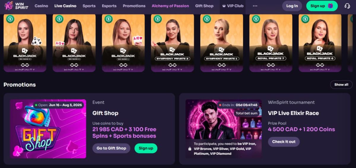 WinSpirit Casino - Bonus Terms and Withdrawal Rules for Canada image 3